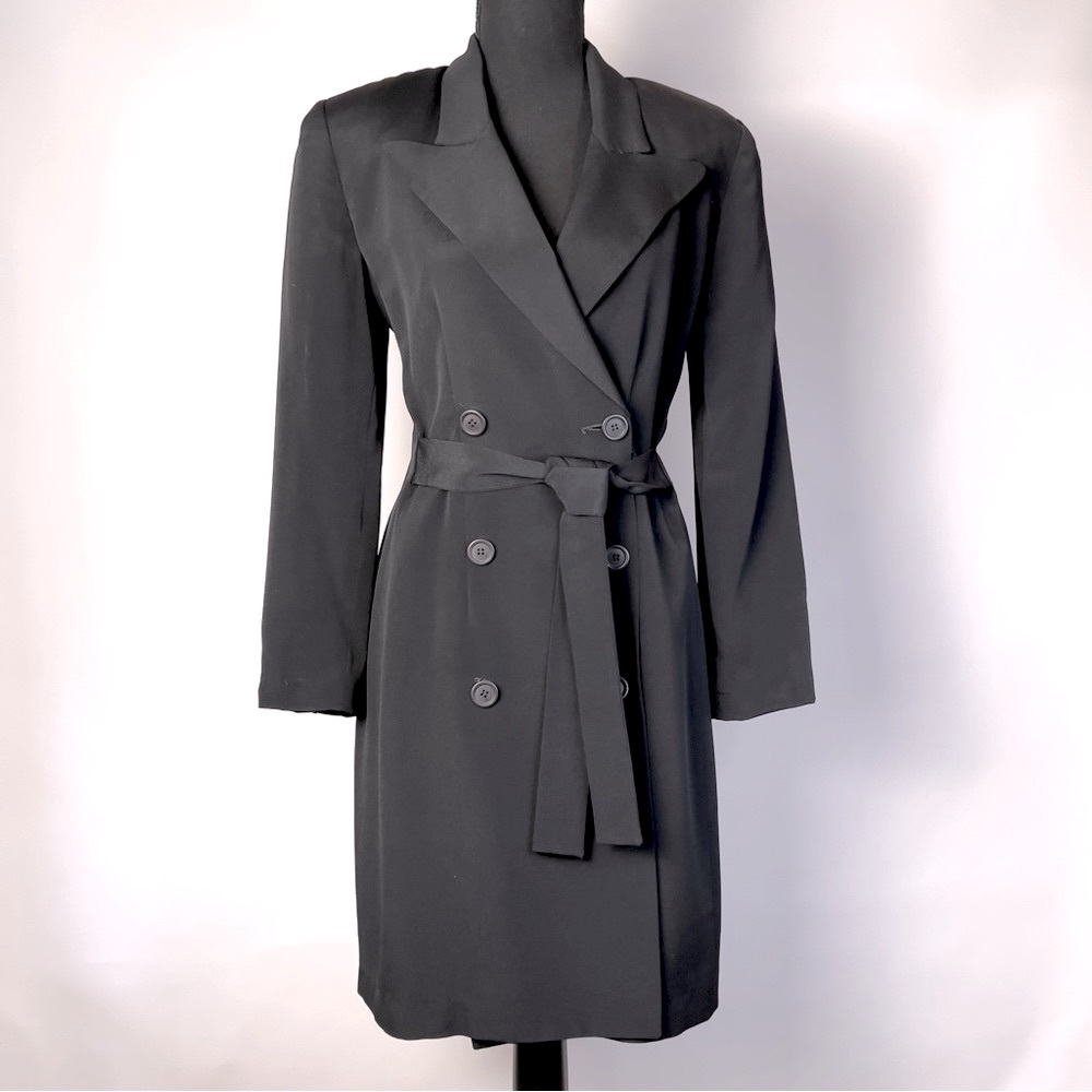 Black Double Breasted Jacket Hugo Buscati